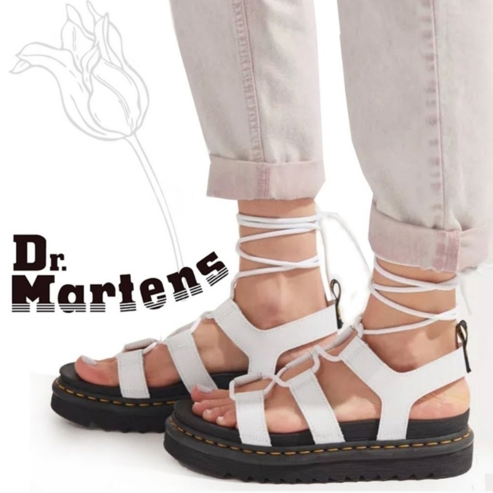 Brand new in box - Dr. Martens Nartilla Gladiator Sandal Style White Size US 9